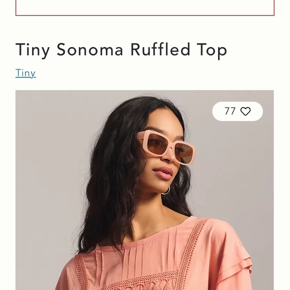 NWT Anthropologie Sonoma ruffled top by Tiny. - Picture 16 of 16